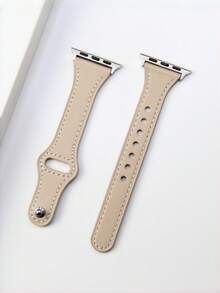 1条女士时尚真皮表带，兼容 38mm 40mm 41mm 42mm 44mm 45mm 46mm 49mm，奢华纤薄真皮表带，优雅真皮表带，兼容 Ultra 3/2/1 11 10 9 8 7 SE3 6 5 4 3 2 1，经典智能手表表带 - 星光色 - 查看 14