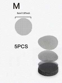 5-Piece Flower Pot Bottom Hole Pad Mesh, Flower Pot Bottom Net Sheet, Round Flower Plate Pad Mesh, Cuttable Flower Pot Bottom Mesh Pad - A - View 12