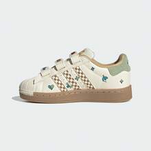 Adidas 男童 SUPERSTAR II CF C 休闲低帮运动鞋 JS2470 - 白色 - 查看 2