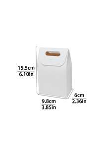 10/20 túi giấy Kraft nhỏ màu trắng có cửa sổ, hộp đựng bánh ngọt, túi đựng kẹo nougat mini, bánh quy, kẹo, bánh bích quy, đồ ăn nhẹ, quà tặng, túi giấy. - Xem 2