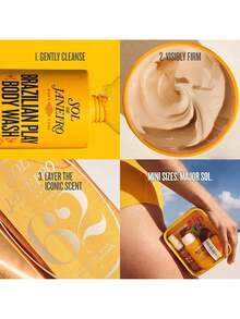 SOL DE JANEIRO Jet Set |   Travel Shower Kit 3 Pcs Set (Shower Oil +Body Butter +Perfume Mist ) Gift Box, Soothing Girlfriend Wife Mother Friend Boyfriend Husband Father Brother Birthday Graduation Party Travel Camping Outdoors School Campus Trip Festivals Anniversary Office Winter Christmas - 62 BỘ - Xem 4