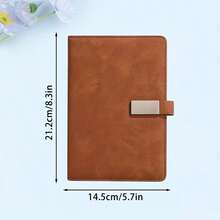 1set, Personalized Leather Notebook Set - Notebook And Gel Pen Set - Ideal Gift For New Jobs Or Teachers - Perfect Office Supplies And Stationery Gift - Comes In Travel-Size Notebook - Notebook Can Be Purchased Separately Or As A Gift Set - Thoughtful And Stylish Gift For Any Occasion - Great For Note-Taking, Journaling, And Creative Writing! Desert Autumn Cozy Style, Office Decor, Holiday Calendar - Multicolor - View 6