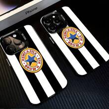 [Livraison locale 24h] Étui de téléphone de football rétro Newcastle 17" 22-26 Galaxy 13-15 ULTRA, compatible avec iPhone 17 16e 16 15 14 13 12 11 Mini Pro Max Air X XR XSMAX 8 7 Plus, coque arrière mate antichoc - Argent - Voir 7