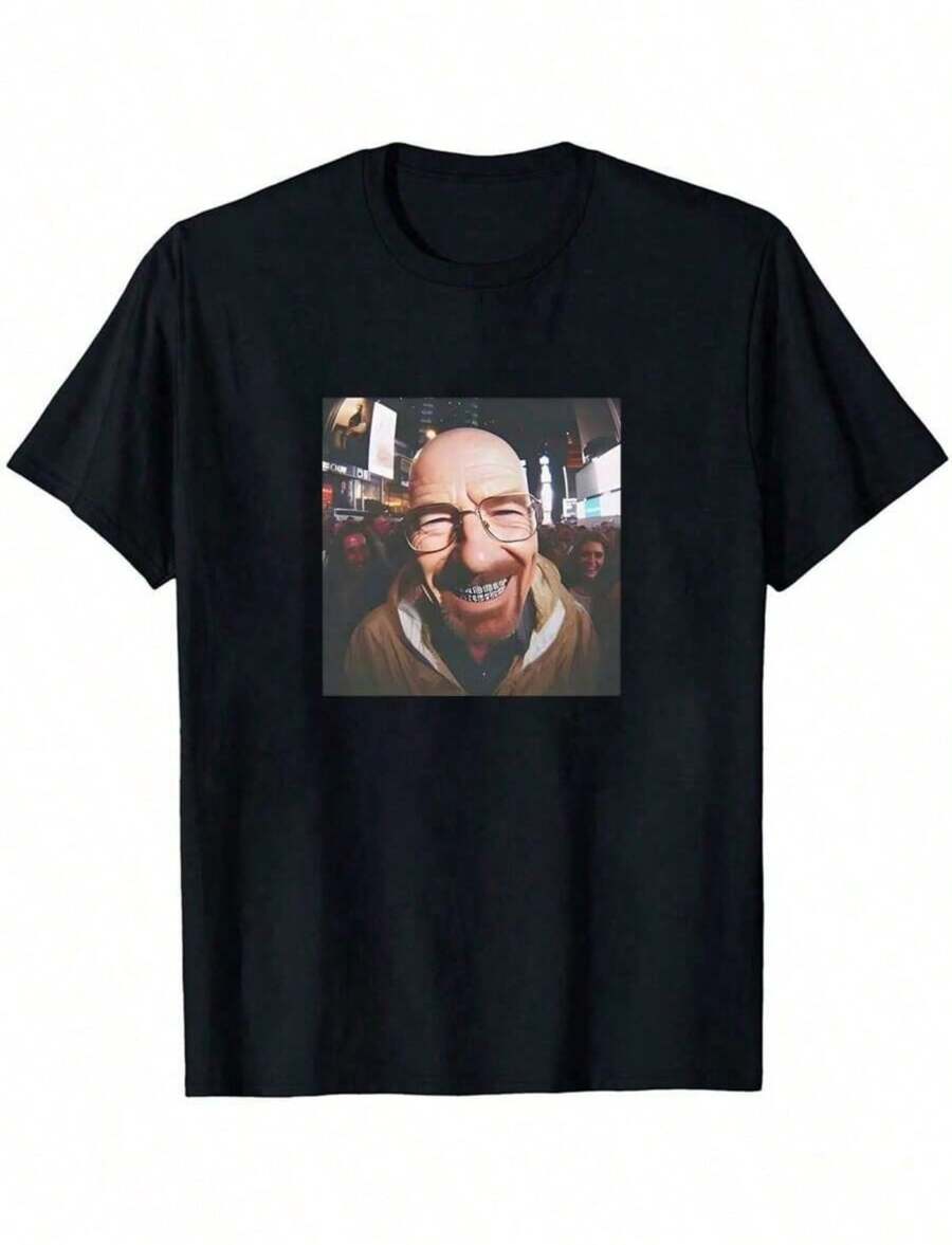 Funny Meme Walter Brea King Bad Tee For TV Show Fans Vintage Black White Unisex T Shirt - Casual Shirt Unisex Shirt Soft - 黑色 - 查看 1