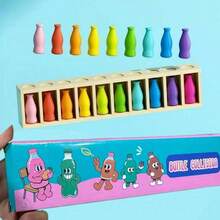 Bộ trò chơi rèn luyện tư duy logic với 21 chai màu sắc, bao gồm trò chơi chiến lược màu sắc, rèn luyện trí nhớ và tư duy logic, gồm 20 chai màu sắc và hộp đựng, thích hợp cho các buổi họp mặt gia đình, sinh nhật hoặc tiệc Halloween, giúp tăng cường trí nhớ và kỹ năng giải quyết vấn đề, hoàn hảo cho các trò chơi đồng đội và tư duy chiến lược. - Nhiều màu - Xem 2
