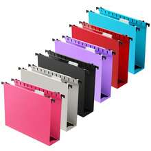 1/3/6 Pcs Extra Capacity Plastic Hanging File Folder, Reinforced Hang Folders Letter Size, Heavy Duty 2 Inch Expansion, Filing Cabinet Folders, For Bulk Files, Medical Charts, Assorted Colors - Sets - View 12