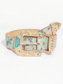 Blue Diamond Court Style Color Print