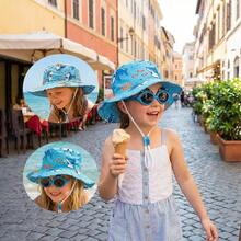 2件裝 3-12M/2-3Y/4-7Y 中性兒童防曬漁夫帽，適合旅行等場合 - 2pcs - 查看 2
