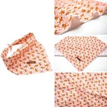 Dog Bandana 1 Pack Washable Soft Cotton Christmas Bibs Scarf Adjustable Kerchief Square Dog Bandanas For Large Dogs Pink Bandanas - Large Pack Of 1 - View 2