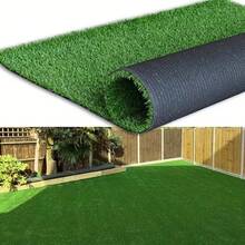 Artificial Turf For Outdoor Garden Decor, Economic Indoor/Outdoor Synthetic Grass Mat, Suitable For Garden, Lawn, Yard, Balcony And Landscape, Durable Plastic Material, Natural Green Color, Ideal For Home Decor And Outdoor Spaces - Lawn - View 5