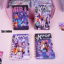1/2/3本/套 KPOP 女团 Witch Hunt 螺旋笔记本，A7 螺旋笔记本，学生便签本，便携式笔记本，记事本，返校学生文具 - 彩色 - 查看 10