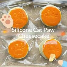 1个2026新款硅胶猫爪挤压玩具，芝士蛋糕纹理减压玩具，慢回弹捏捏乐，生日、节日、情侣、圣诞节、游戏玩家的理想礼物 - 彩色 - 查看 7