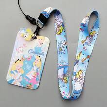 1pc Disney Cartoon Student Campus Meal Card Holder,  Long Lanyard ID Card Case, ID Badge Holder, Subway/Bus Pass Holder, Campus Card Holder, Kindergarten Card Holder, Back To School Student ID Card Holder [Lanyard+Clip], Card Holder Set + Lanyard, Campus Photo Frame, Student Stationery Meal Card, Bus Card - BX Card Set - View 4