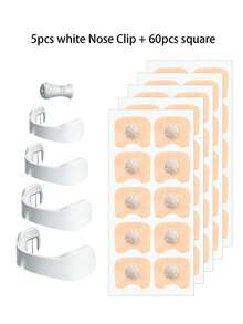 Bộ dụng cụ nong cổ tử cung 65/35 chiếc - Tăng cường lưu lượng oxy và cải thiện giấc ngủ nhẹ, miếng dán nhẹ, chống mồ hôi, không cần nguồn điện hoặc pin, bao gồm 4 kích cỡ miếng lót, 1 giá đỡ miếng dán và 30 nam châm, món quà Giáng sinh hoàn hảo cho gia đình, bạn bè và người thân yêu, 10 chiếc/bộ - trắng - Xem 7