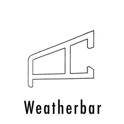 UPVC Door Weather Strip & Rain Deflector With Fixing Kit