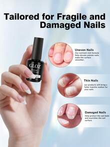 GLOZ 18毫升透明免擦洗凝胶底油，持久耐用，适合DIY家用UV固化凝胶美甲 - 1 Set - 查看 5