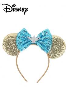 Disney 1件迪士尼系列头饰，主题公园拍照道具，角色扮演服装，卡通米奇耳朵发箍，节日派对独特设计发箍，女士发饰 - 彩色 - 查看 1