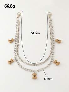 1pc Fashion European And American Street Style Multi-Layer Chain Pant Chain For Women And Couples - Multicolor - View 5