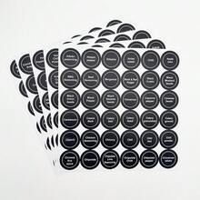 180pcs Spice Jar Labels And Pantry Stickers, Round Black Board Labels 1.5 Inches, With Written Labels, Waterproof And Tear Resistant, For Kitchen Jars Caps Food Containers Spice Organizers (149 Printed Labels+31 Blank Labels) - 180pcs Seasoning Label Stickers - View 1