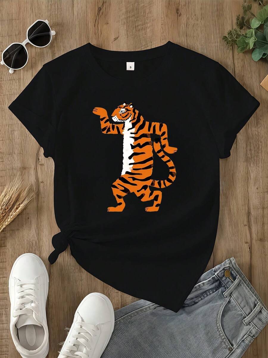Women T-Shirts - 黑色 - 查看 1