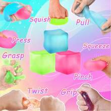 1/2/3颗装彩色迷你棉花糖软糖，慢回弹，适合课堂放松、作为小礼物、桌面装饰、课堂奖励、派对和节日礼物、减压玩具、感官玩具、圣诞袜填充物 - 彩色 - 查看 4