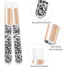 3pcs Eyelash Extension Kit: 250ml Plastic Eyelash Cleanser, Tattoo Wash Bottle, Facial Cleansing Brush For Eyelash Extension - Multicolor - View 5