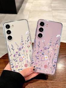 1个创意花卉软壳手机壳，兼容 17/17 Air/17 Pro/17 Pro Max、荣耀、Galaxy A04e/12/A13/A14/A34/A50/A52/A53/A54/S21/S22/S23/S24/S25/S25 Ultra、6A/7A/8A、12T/13T，国际版（不适用于国内版） - 無色 - 查看 2