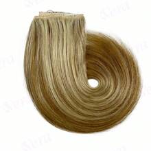Fish Line Human Hair Extension Wire Natural Hair One Piece Invisible Wire Hair Weft With 3 Clips Natural Black Hair Clip In Human Hair Extensions For Women - S8/613 - View 10