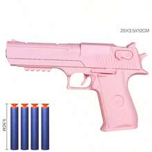 Desert Eagle Soft Air Pistol Toy, Realistic Model With Foam Suction Cup Bullets, EVA Foam Soft Bullet Lizard Soft Air Gun - Multicolor - View 7