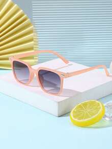 1 par de gafas cuadradas de policarbonato para niños (de 6 a 14 años), adecuadas para viajes, fiestas y otras ocasiones, incluye estuche para gafas - Multicolor - Ver 12