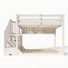 Kids Bed Frames, Headboards & Footboards - White + Wood + 90cm*200cm-1 - View 11