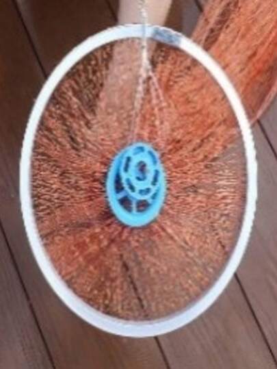 便携式折叠式渔网，带铝环，高品质手工单股渔网，适用于海水和淡水，神奇旋转网，易于抛投