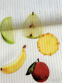 苹果无花果造型亚克力书签 - 半透明，可爱书签，适用于电子书和纸质书，轻巧耐用，趣味十足，是送给爱书人、学生、旅行者和阅读爱好者的理想礼物。清晰的翻页设计，灵活的夹子，优质透明塑料材质，适合日常休闲使用，小巧便携，是馈赠亲友和桌面摆件的完美之选。 - 彩色 - 查看 1