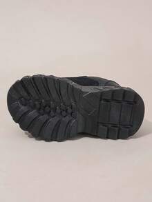 1 Pair Boys' Sports Shoes, New Spring/Autumn Kids Sneakers, Mesh Breathable Shoes, Girls' Fashionable Casual Shoes - Black - View 6