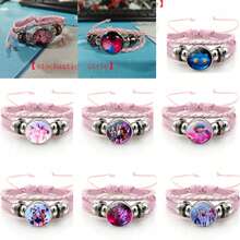 1pc Girl's Pink Bracelet Jewelry Set, Anime Peripheral Gift, Small Gift For New Year, Valentine's Day, Easter [Random Style] - Multicolor - View 8