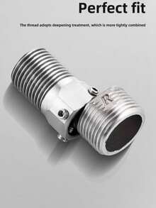 304 Stainless Steel Shower Arm Extender, Adjustable Shower Head Extension Adapter (2-4 Inch), Universal Angle Stop Elbow For Mixer Valve, Anti-Leak Durable Bathroom Repair Parts - A - View 9