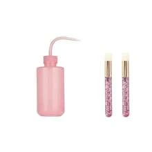 3pcs Eyelash Extension Kit: 250ml Plastic Eyelash Cleanser, Tattoo Wash Bottle, Facial Cleansing Brush For Eyelash Extension - Multicolor - View 9