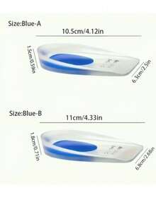 2片装柔软硅胶鞋跟垫 - 舒适足垫，缓解足跟骨刺，改善姿势，易于穿戴，母亲节礼物，卧室装饰，花园装饰，厨房装饰，夏季，海滩，旅行必备，房间装饰，柔软舒适，毕业季礼物 - 多色 - 查看 5