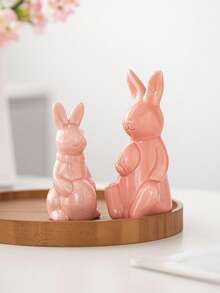 1 chiếc đồ trang trí bằng sứ hình thỏ dễ thương tinh tế, đồ trang trí lễ Phục Sinh và các ngày lễ khác được cá nhân hóa sáng tạo, thích hợp để trang trí bàn làm việc, giá sách, tủ đầu giường, phòng khách, nhà cửa, món quà lễ hội tuyệt vời và vật dụng cần thiết cho gia đình. - 1PC - Xem 8