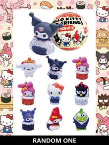 SANRIO 1个正品盲盒/盲袋3D立体人偶挂件钥匙扣收藏动漫人物背包装饰套装 - 彩色 - 查看 8