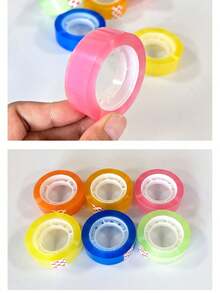 1卷透明胶带，规格：0.8厘米*30码/1厘米*30码/1.5厘米*30码/1.8厘米*26码，文具胶带，办公胶带，适用于密封和粘贴 - A - 查看 11