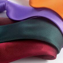 1 pieza Corbata de unicolor pre-anudada para niños, decoración para el cuello de la camisa de estudiante, para uniforme escolar, preescolar, estudiante, niños y niñas, vuelta al colegio - Rojo - Ver 4