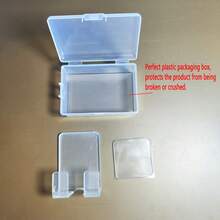 1 móc treo dao cạo bằng acrylic trong suốt, giá đỡ dao cạo phòng tắm không cần khoan, bao gồm hộp đóng gói chống va đập. - Trong sáng - Xem 6