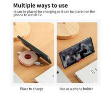 Enrollador de USB redondo portátil, organizador de cables pequeño, organizador de cables de datos giratorio, enrollador de de cargaóvil para teléfonoóvil VW9U - Ver 6