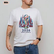 World Cup Shirt, USA World Cup Shirt, Soccer Fan Gift Shirt, Sports Apparel, Kids World Cup 2026 T-Shirt, Soccer Shirt, 2026 World Cup Tee - trắng - Xem 1