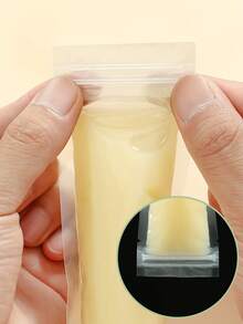 100pcs Transparent Ice Bags, For Crushed Ice & Ice Cream Preservation, DIY Ice Pop Bags, Home Ice Making Gift Bags, Party & Kitchen - Clear - View 5