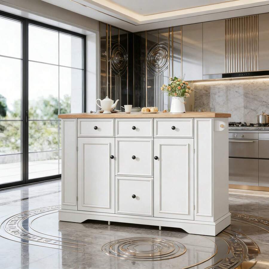 Cabinets - White + MDF - View 1