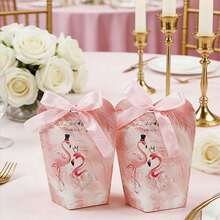 50条/包 欧式火烈鸟图案丝带，适用于婚礼、订婚、节日场合，也可用于糖果、巧克力、礼品盒的包装。 - 查看 8