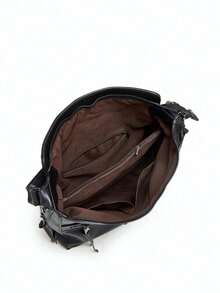 女士时尚百搭高品质单肩包 - 黑色 - 查看 3