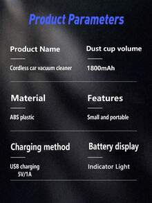 YAIUZGOO Portable Car Vacuum Cleaner, Super Power, High Suction, Wireless Charging Handheld Vacuum Cleaner, Perfect For Cleaning Home, Keyboard, Sofa, 1800mAh, Car Accessories - A - View 11